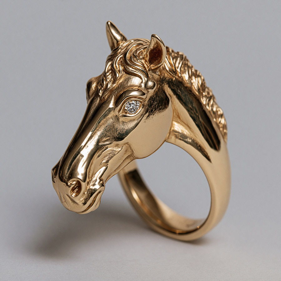 favorite horse  gold ring