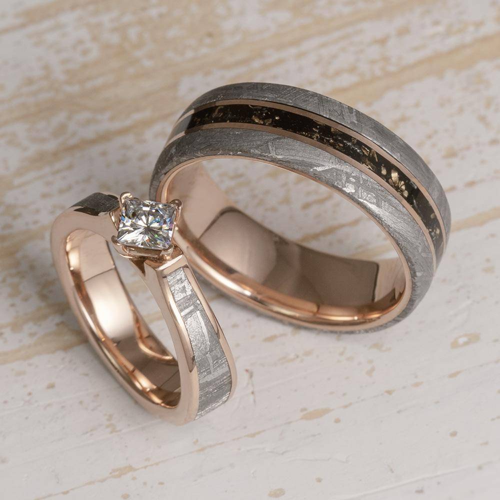 His and Hers Rose Gold Rings
