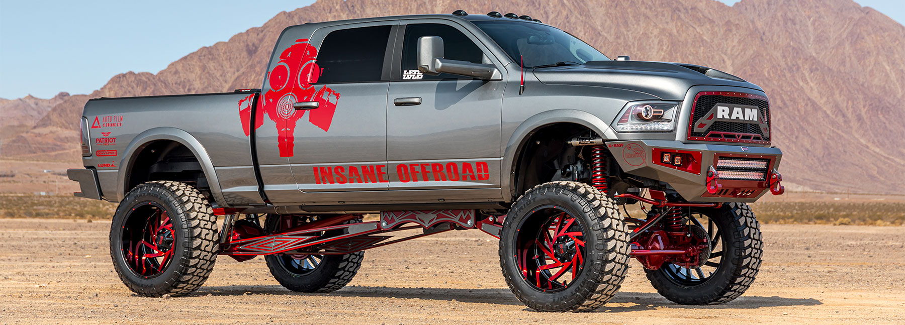 2017 Dodge Ram 2500 Mega Cab with Shocker S6 544K Train Horn Kit and Goliath Train Horn Mount