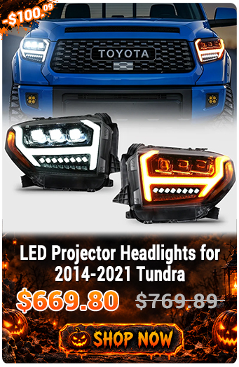 LED Projector Headlights for 2014-2021 Tundra. Promotional price $669.80, originally $769.89. Use code HW13.