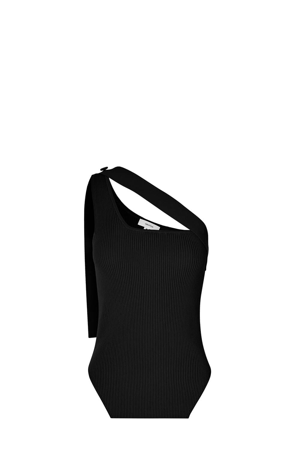 Oroton Rib Knit Asymmetric Tank