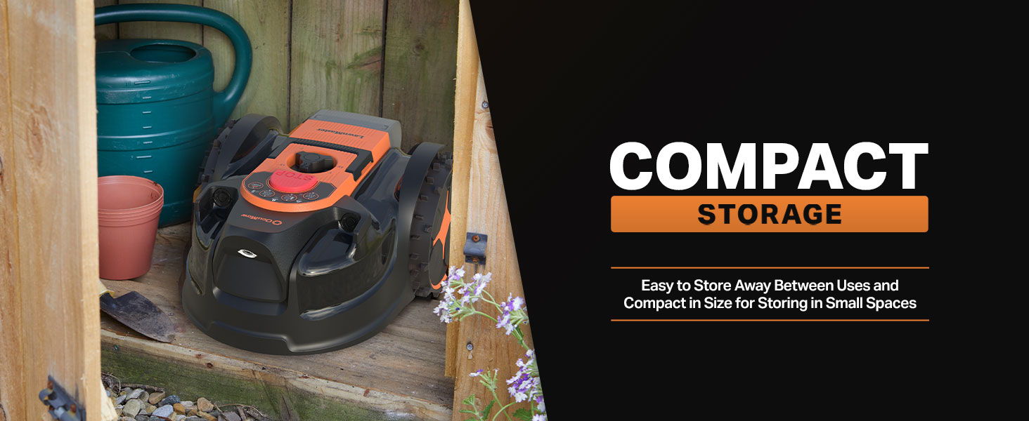 Compact storage solution for garden tools and equipment in small spaces.