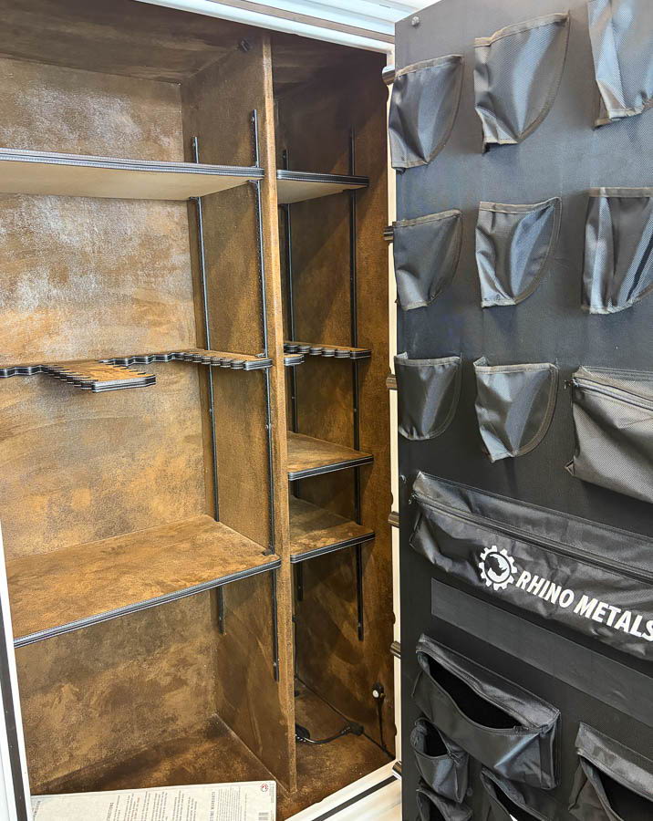 RHINO RT7242 (TITANIUM) gun safe exterior with sale price tag on door - SES spring cleaning sale
