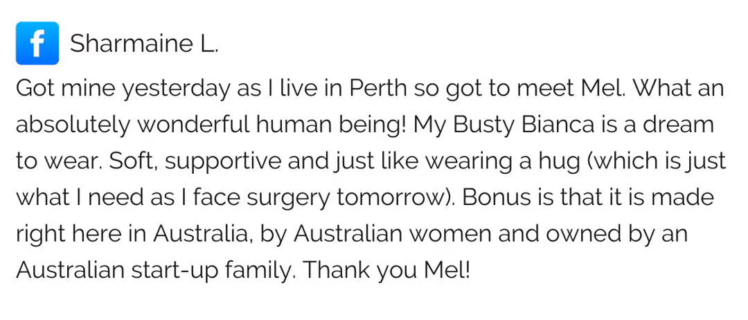 surgery bras Perth