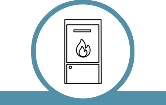 gas furnace illustration icon