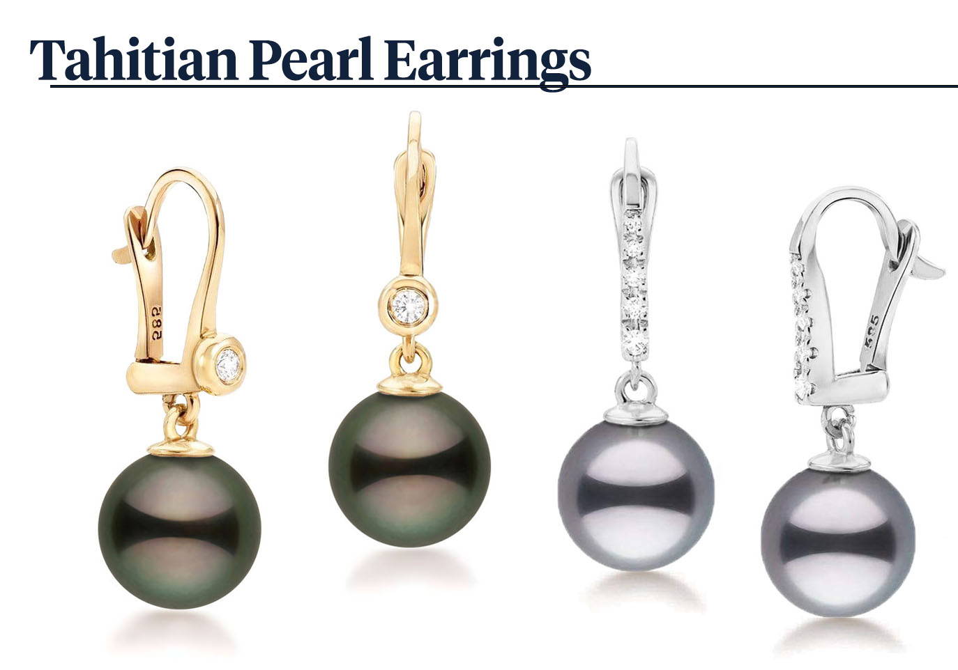 Tahitian Pearl Jewelry Styles: Pearl Earrings