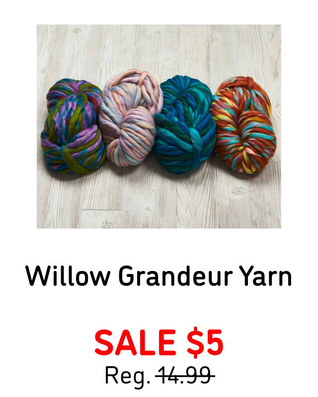 Willow Grandeur Yarn (shown in image),