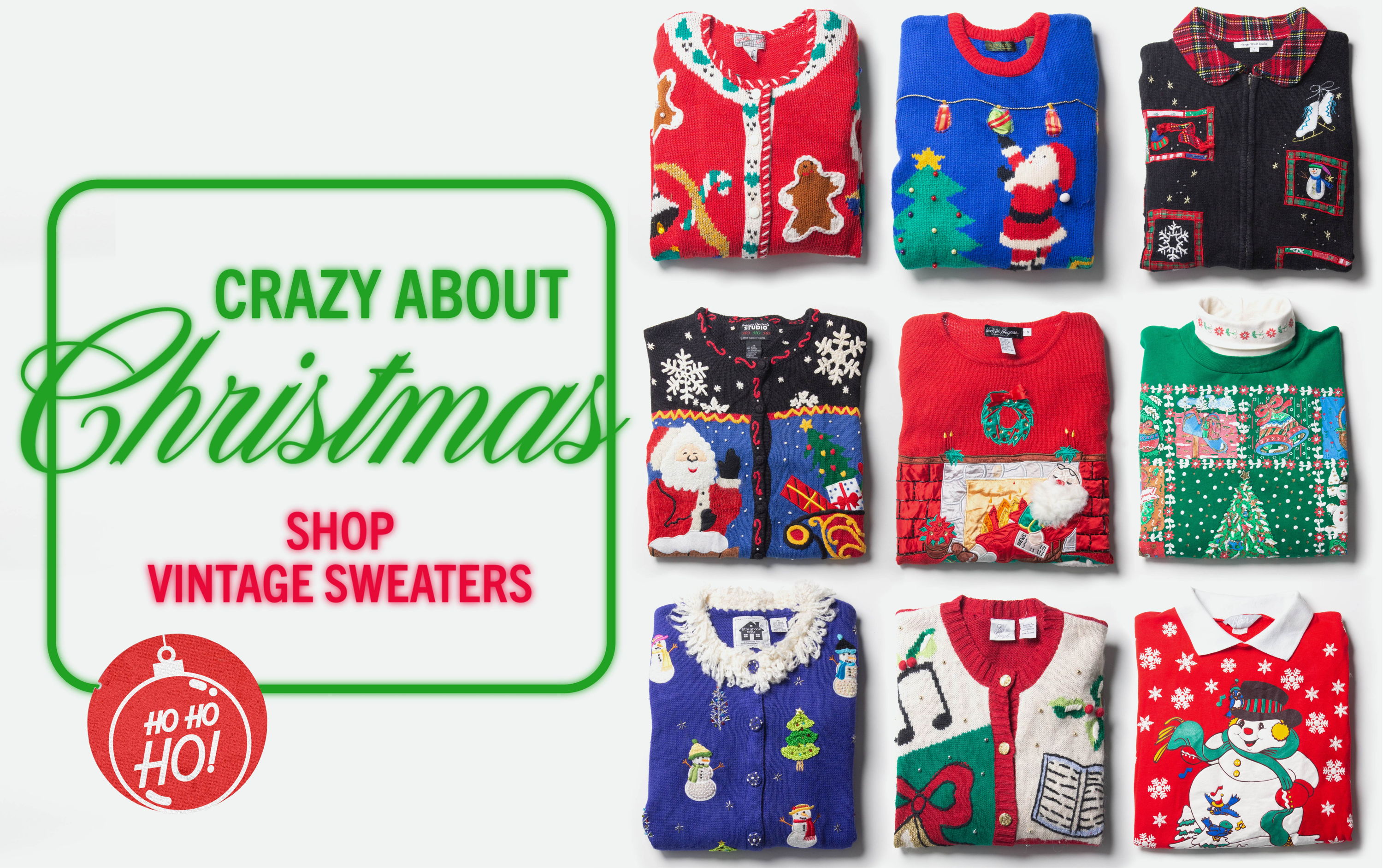 Crazy About Christmas. Shop vintage sweaters