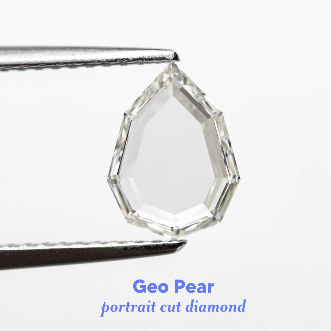 geo pear portrait cut diamond