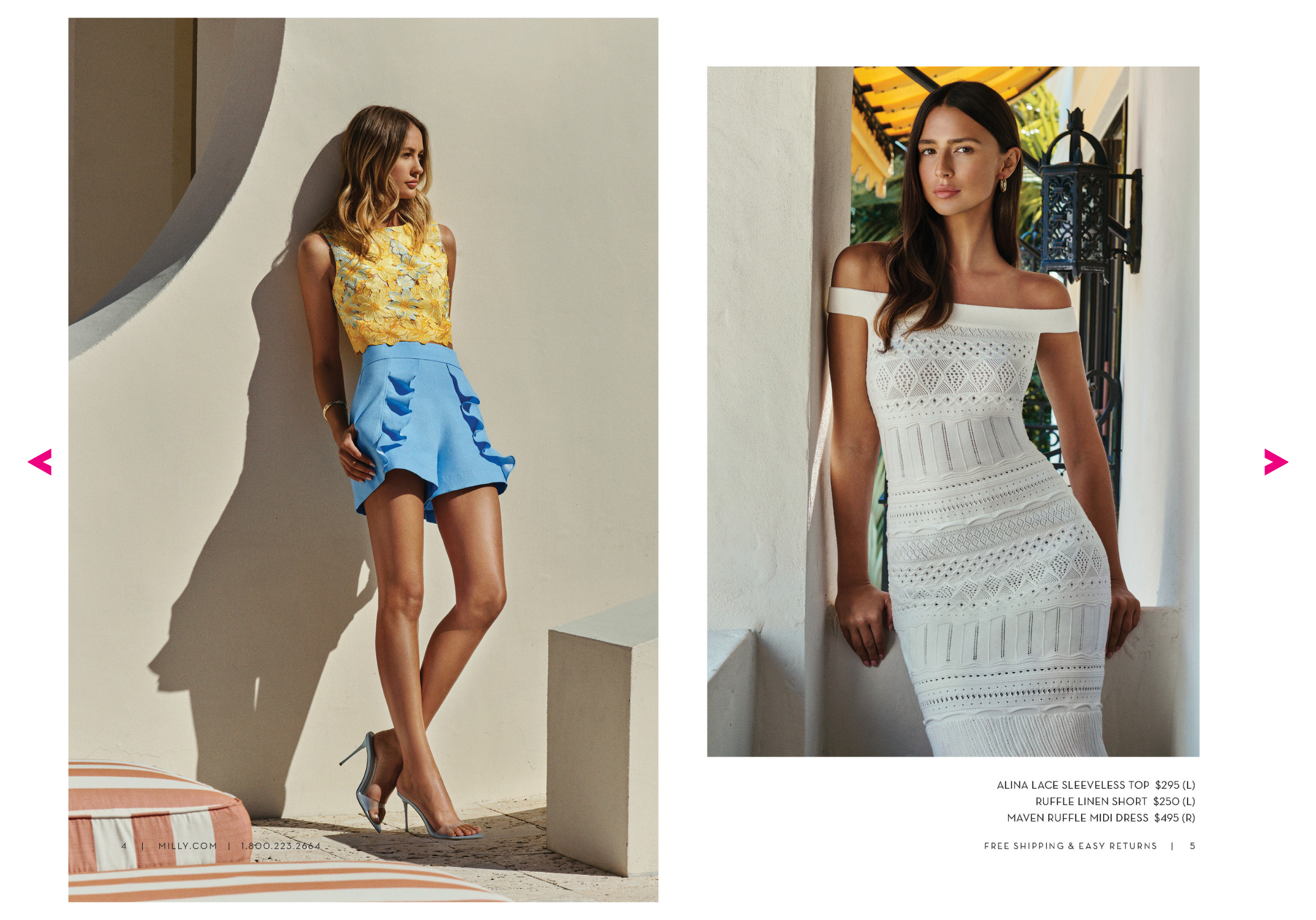 Model wears MILLY's Summer '26 Collection