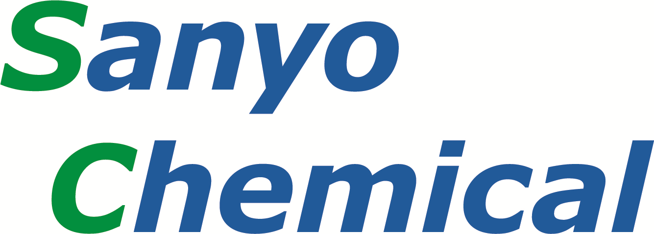 Logo of Sanyo Chemical in blue and green text.