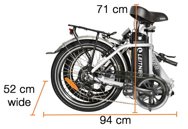 Electric Folding Bike dimensions