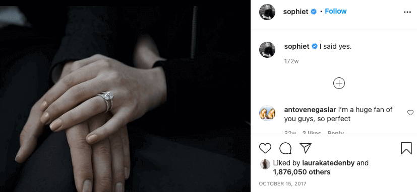 Pear Engagement Rings like Sophie Turner's