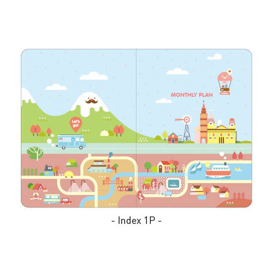 Index - Ardium 2020 Hello little coco dated monthly diary planner