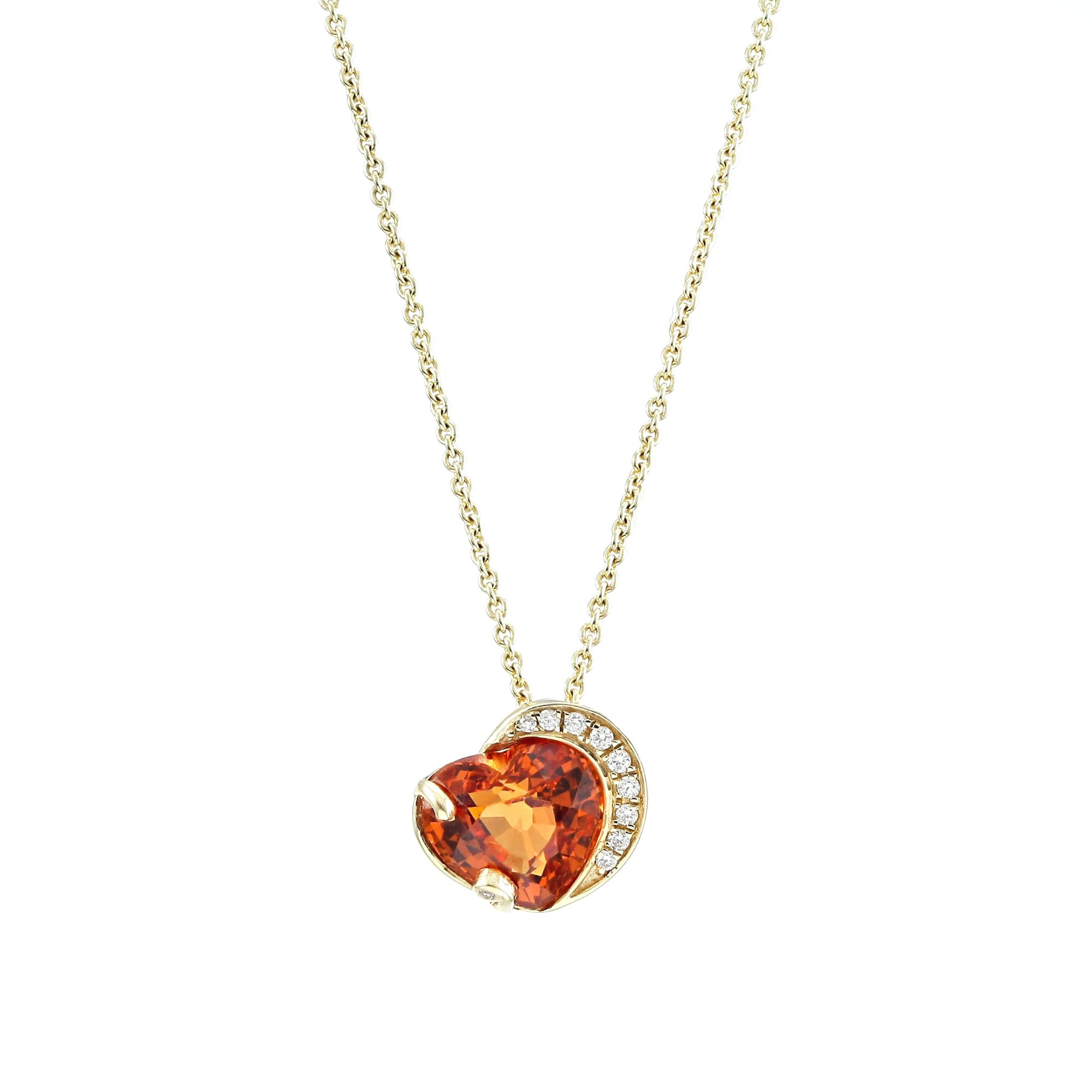 spessartite garnet pendant by Nina