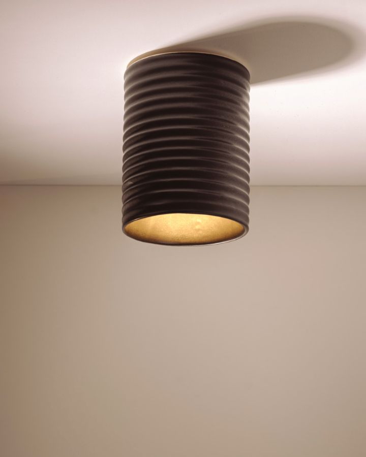 Wobbly Ceramic Ceiling Light | Slate