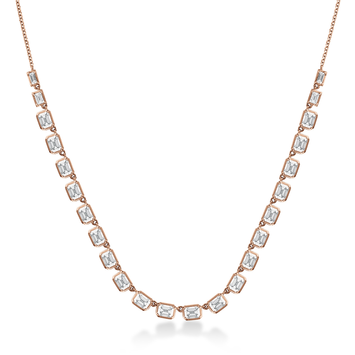 24 stone diamond tennis necklace