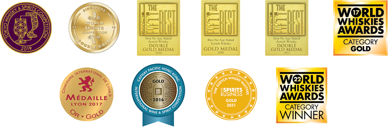 Gold medal award whisky