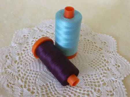 Two Spools of Thread for Quilting