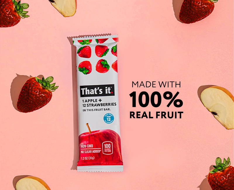 Made with 100% Real Fruit