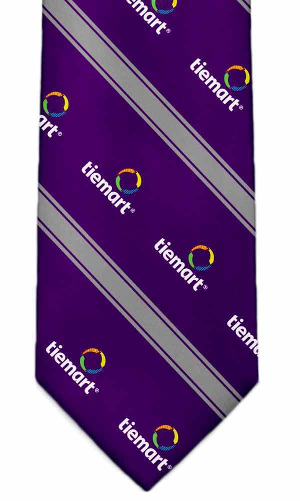 Custom logo tie design option 11, detailed stripes and striped logo