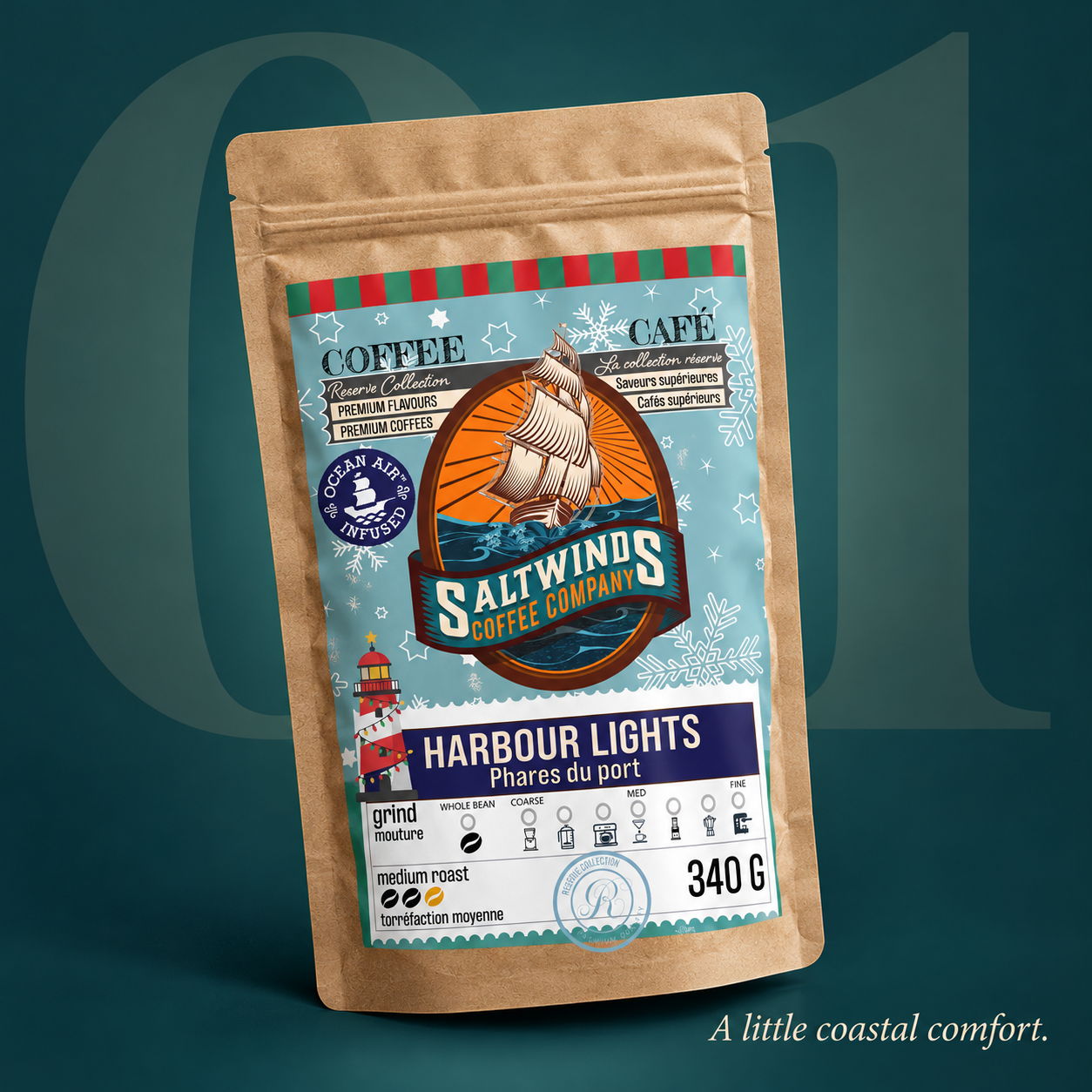 Festive Harbour Lights coffee