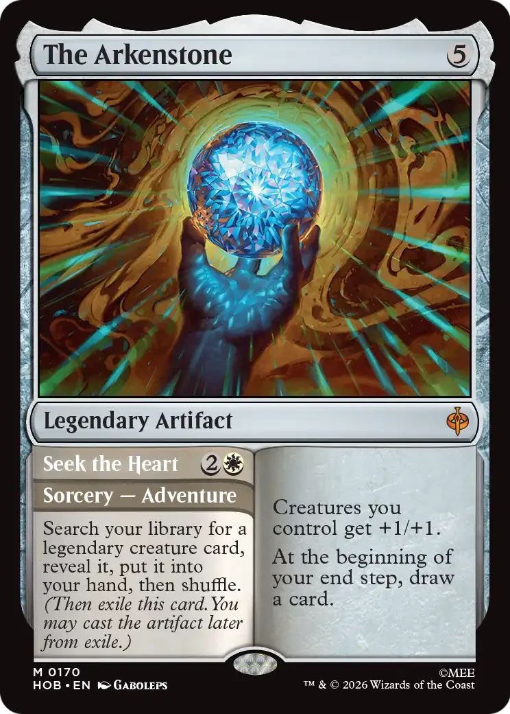 mtg the hobbit set list - A hand holding a glowing orb with radiant energy.