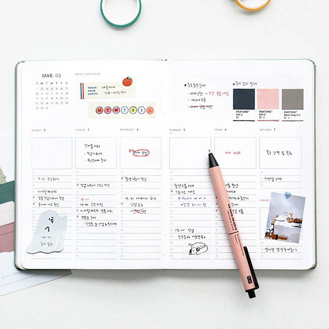 Weekly plan - ICONIC 2020 Brilliant dated weekly planner scheduler
