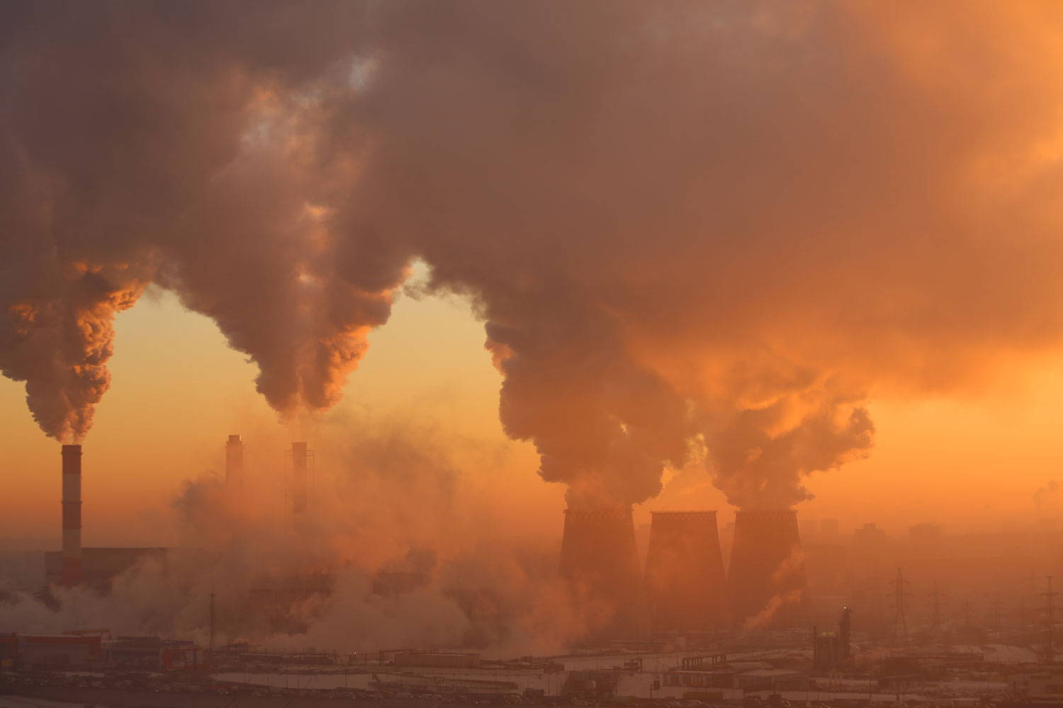 Power plant carbon dioxide emissions pollution
