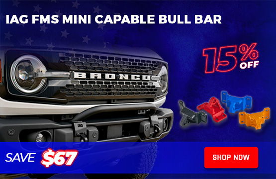 4th of Jul Sale - IAG Ford Bronco FMS Mini Capable Bull Bar 15% OFF!