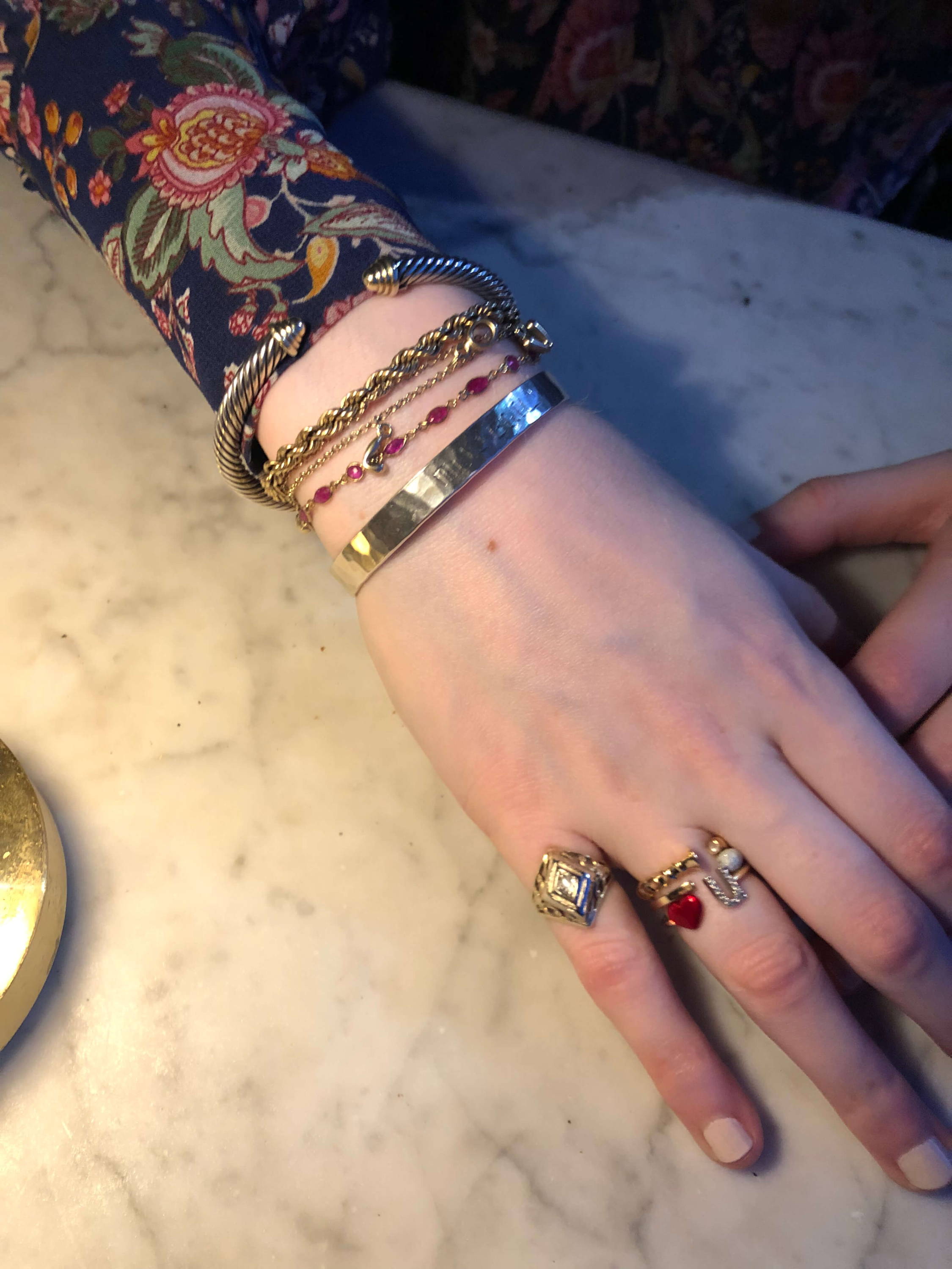 Jenny Oliver bracelets and rings