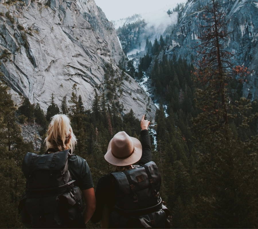 hiking mountains