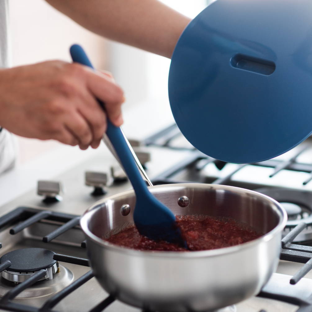 The Misen Saucier is dishwasher safe and easier to clean than a saucepan.