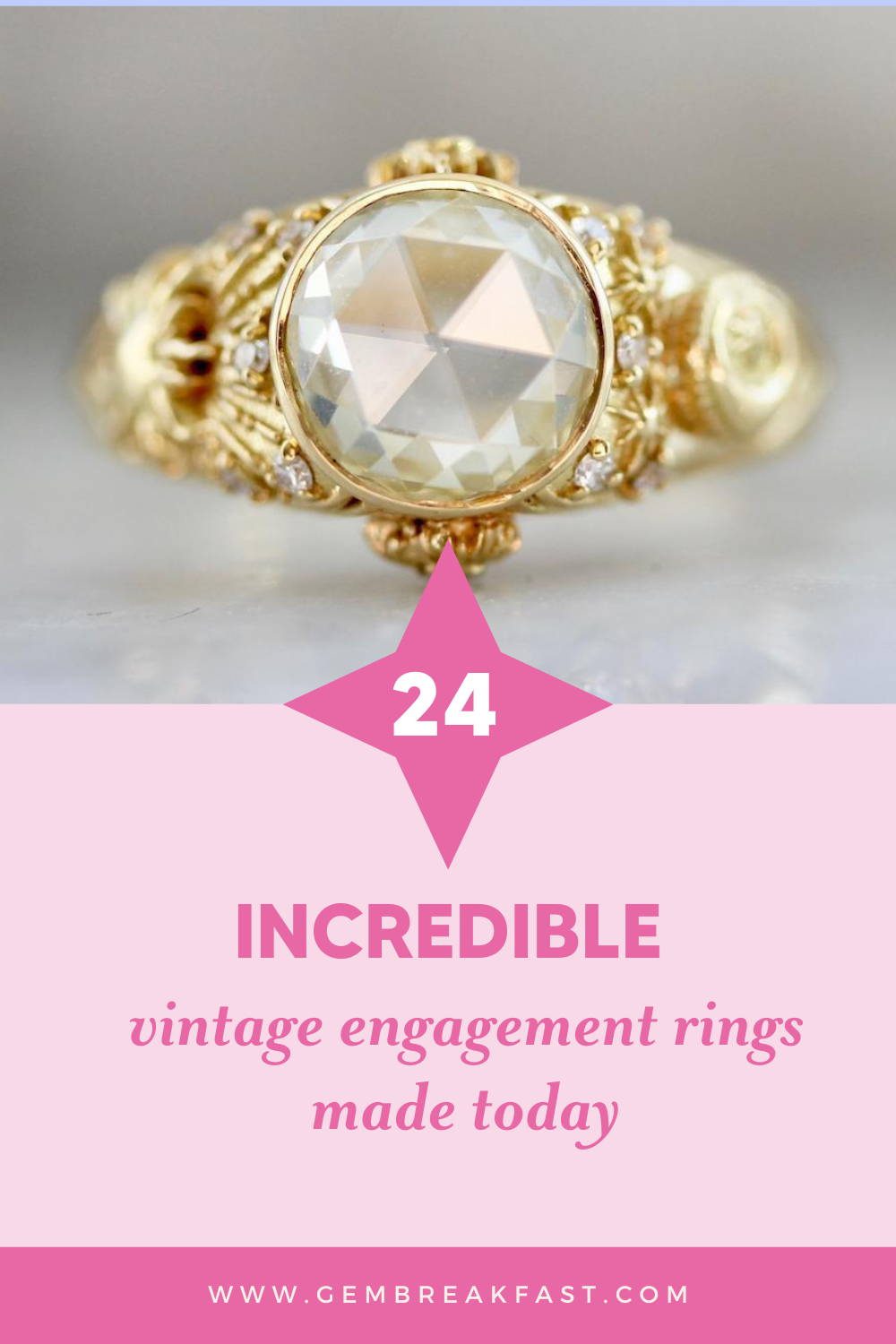 24 irresistibly unique vintage engagement rings made today