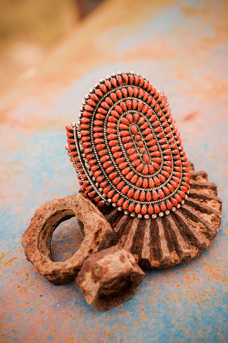 Double D Ranch coral cuff.