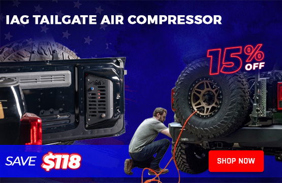 4th of July Sale - IAG Ford Bronco Tailgate Air Compressor 15% OFF!