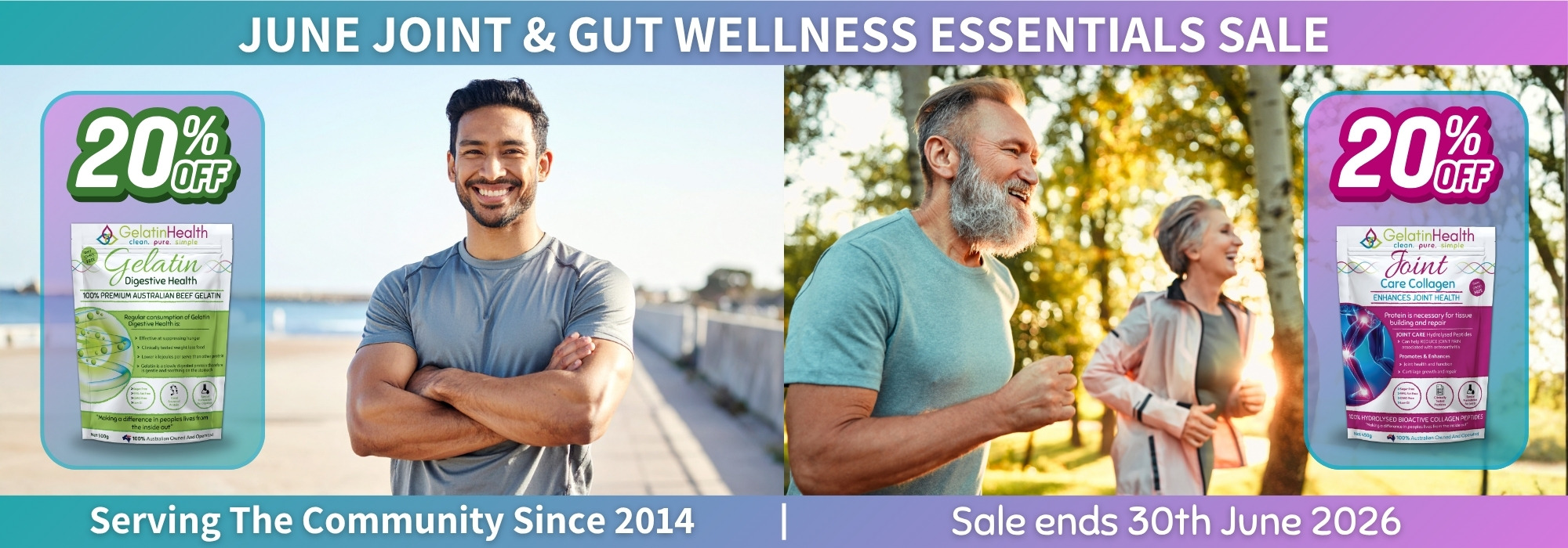 20% Off Gelatin and Joint Care Collagen