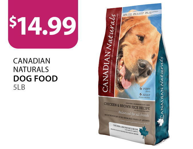 $14.99 Canadian Naturals Dog Food 5lb