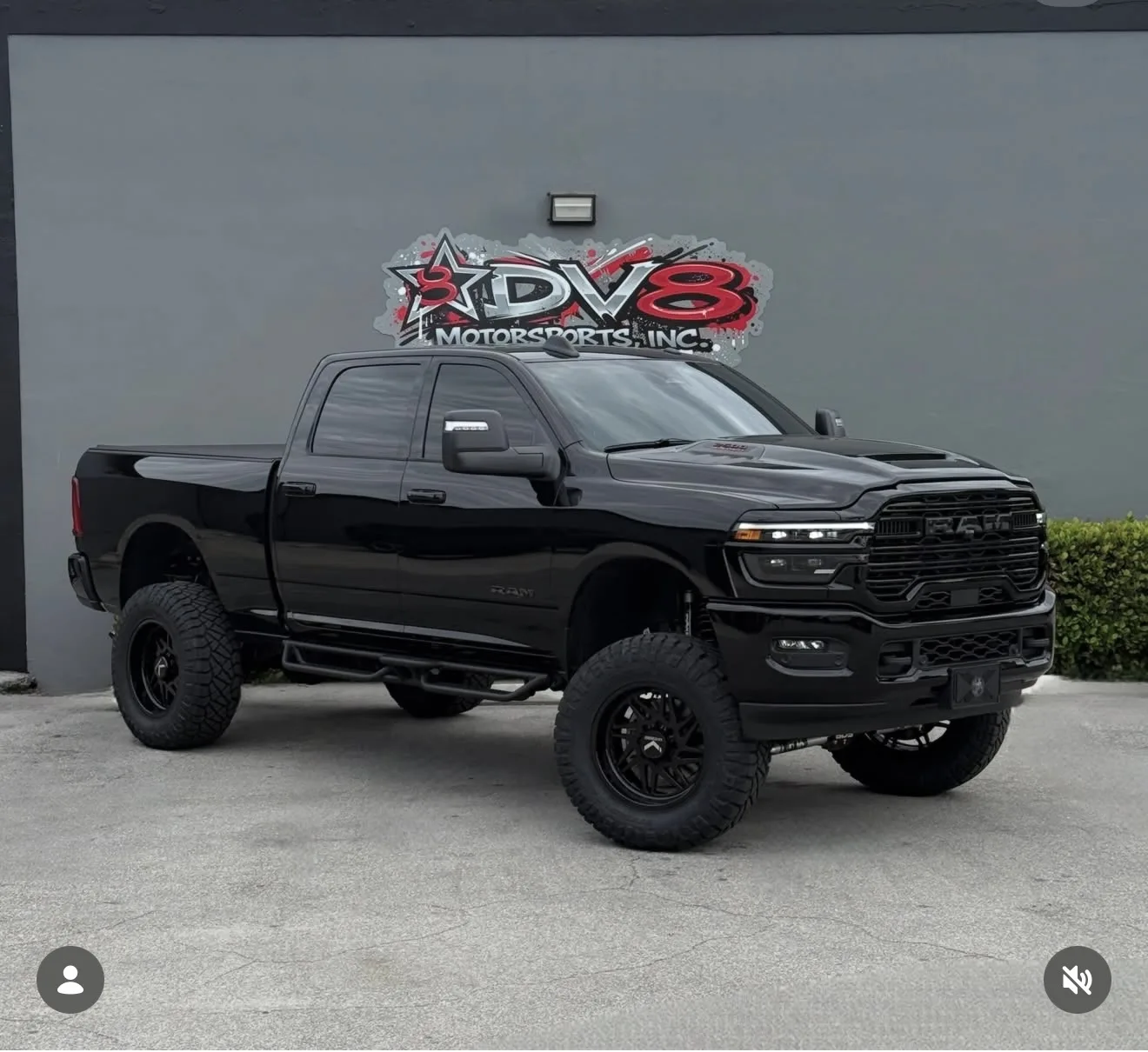 Michael's 2026 Dodge RAM 2500 with Stealth Spare Tire Delete Kit train horn install exterior photo 1