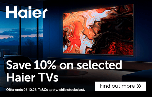 Save 10% on selected Haier TVs