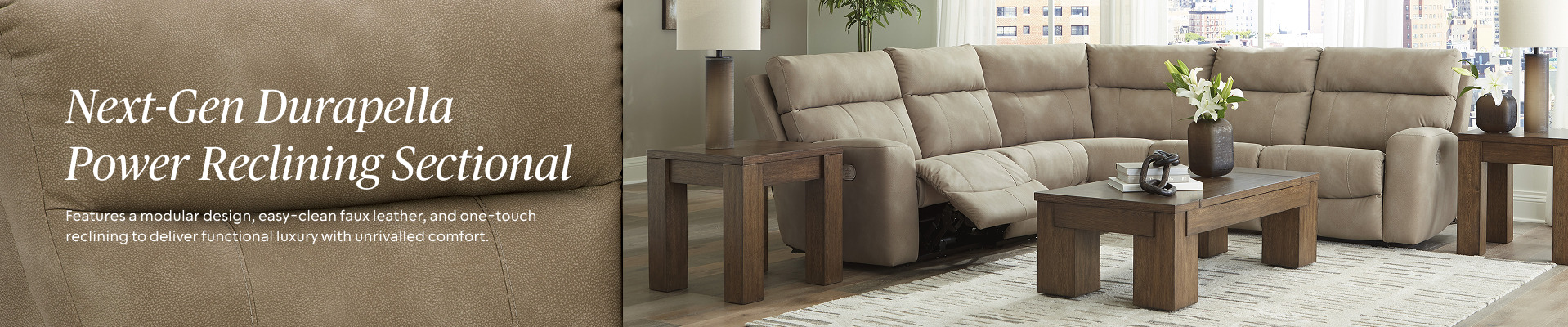 Next Gen Durapella Power Reclining Sectional