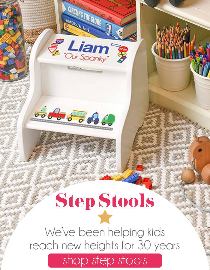 personalized step stool for toddler