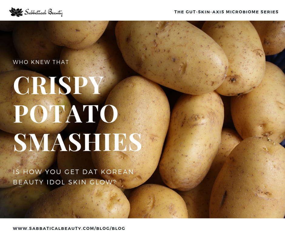 Crispy potato smashies recipe for healthy gut and skin microbiome