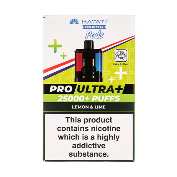 Packaging for the Hayati Pro Ultra Lemon & Lime flavour
