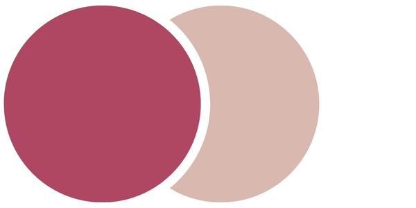 Cinnamon rose and blush pink wedding palette