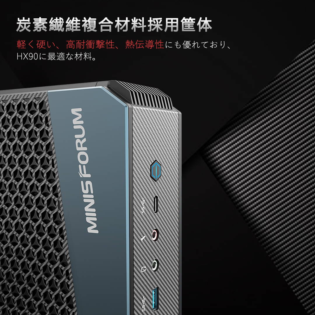 新しく着き Minisforum EliteMini HX90 メモリ32G 『匿名配送