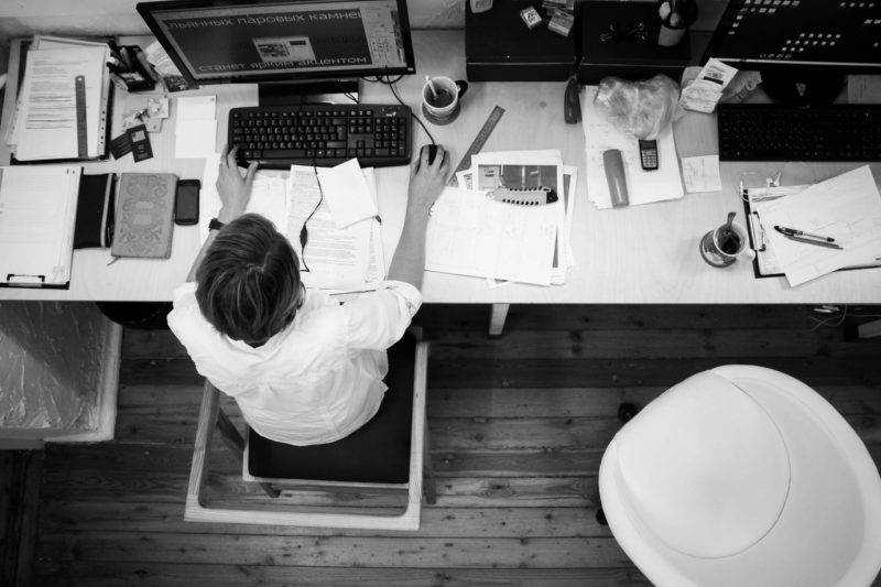 Person Working At A Desk