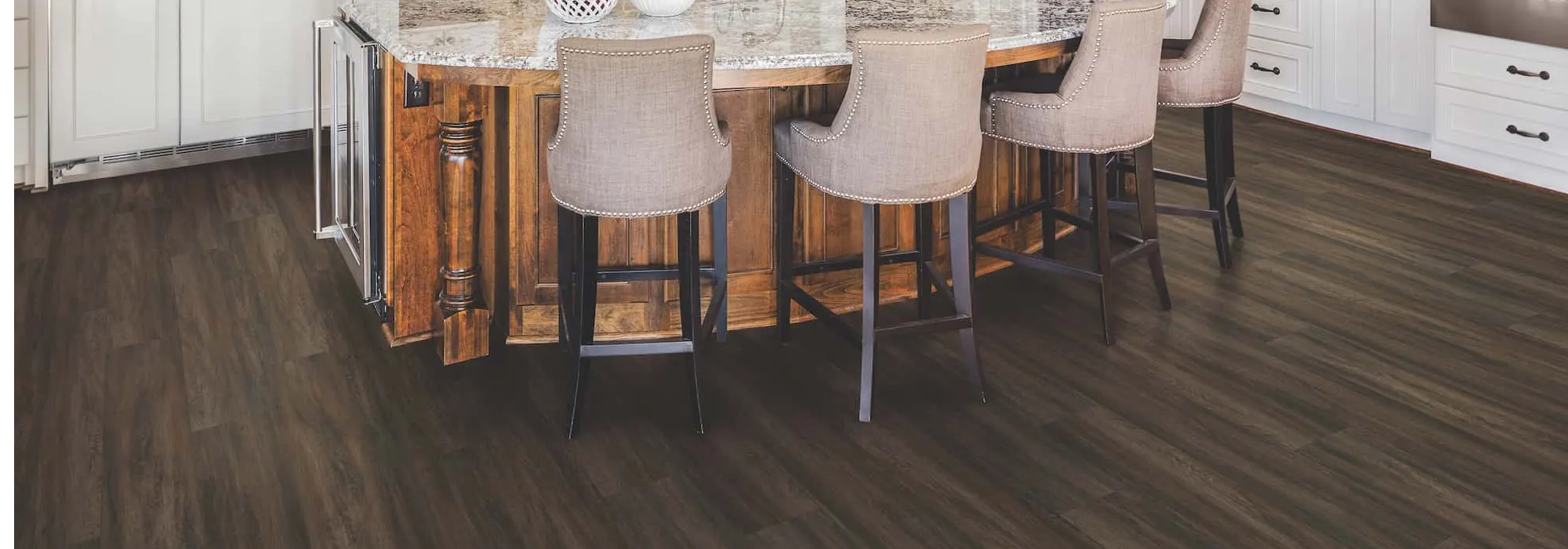 Image of Dark Hardwood Flooring Offered at Kaoud Rugs and Carpet in West Hartford and Manchester, CT