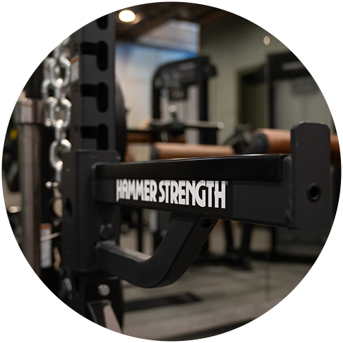 Bar catches on Hammer Strength squat rack