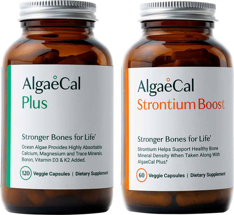 One bottle of AlgaeCal Plus and one bottle of Strontium Boost